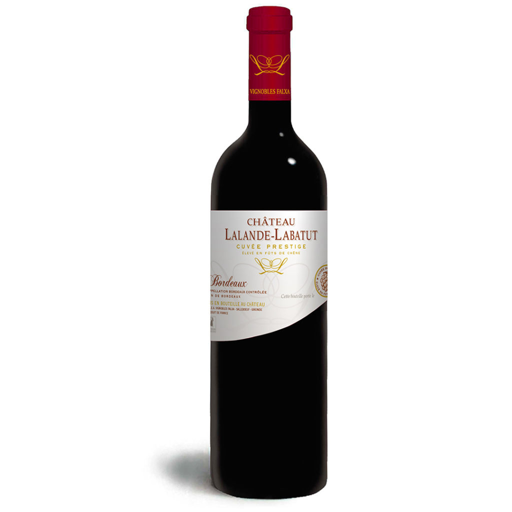1 bouteille de vin Bordeaux rouge 2016 Cuvée Prestige Château Lalande  Labatut 